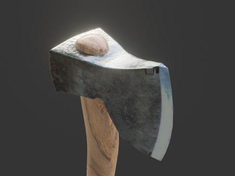 Game-Ready Axe Low-poly 3D Model