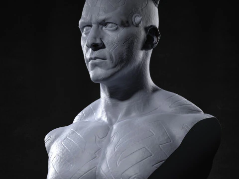 Бюст Дарта Мола в оригинальном виде 3D Принт Модель