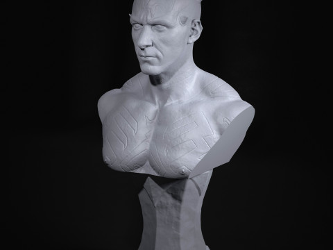 Darth Maul Bust Original Look Model Cetak 3D