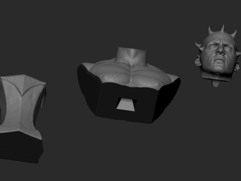 Darth Maul Bust Original Look Model Cetak 3D