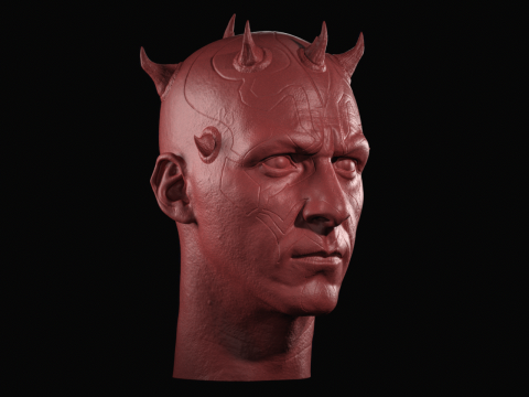 Darth Maul Head Likeness Modello di stampa 3D
