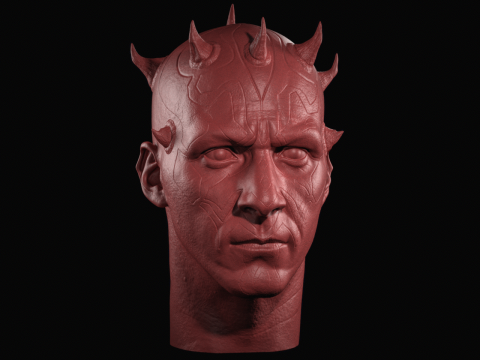 Darth Maul Head Likeness Modello di stampa 3D