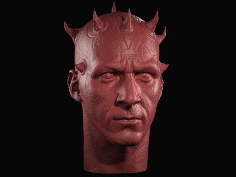 Darth Maul Head Likeness 3D Print Model