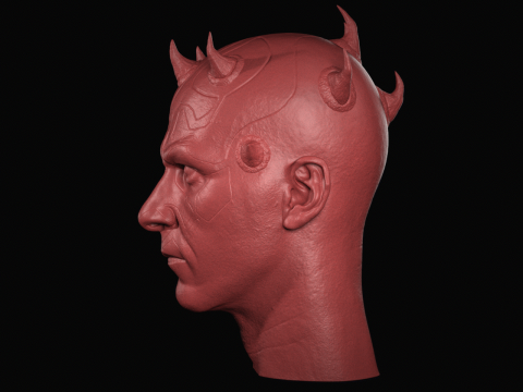 Darth Maul Head Likeness Modello di stampa 3D