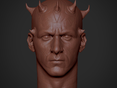 Darth Maul Head Likeness Modello di stampa 3D