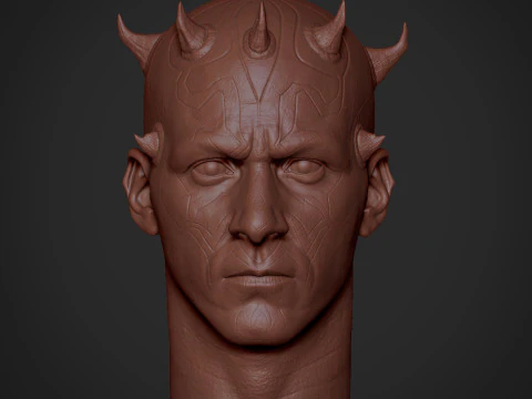 Darth Maul Head Likeness 3D Print Model