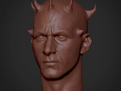 Darth Maul Head Likeness 3D Print Model