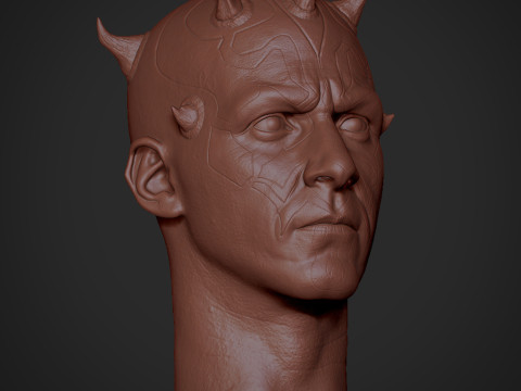 Darth Maul Head Likeness Modello di stampa 3D