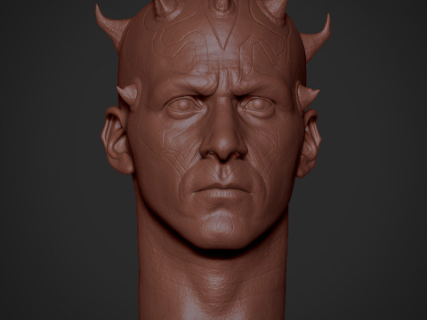 Darth Maul Head Likeness Modello di stampa 3D