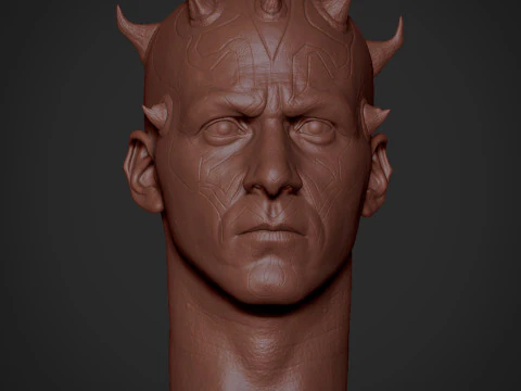 Darth Maul Head Likeness 3D Print Model