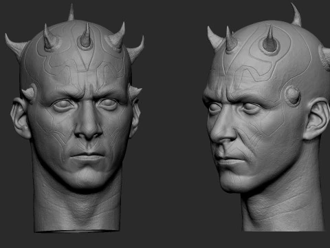 Darth Maul Head Likeness 3D Print Model