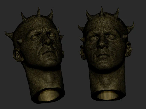 Darth Maul Head Likeness 3D Print Model