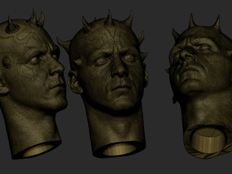 Darth Maul Head Likeness Modello di stampa 3D