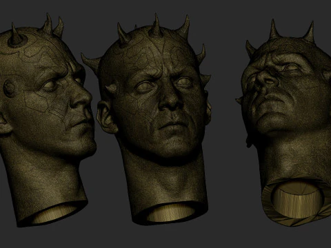 Darth Maul Head Likeness 3D Print Model