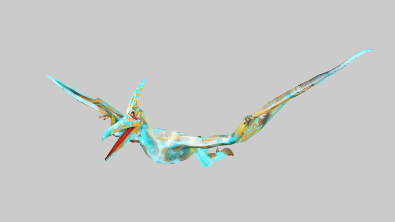 Pterosaurs Dinosaur Animated Game Asset 3D मॉडल .c4d .max .obj .3ds .fbx .stl .blend 