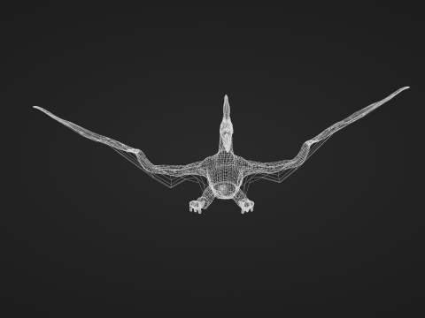 Pterosaurs Dinosaur Animated Game Asset 3D मॉडल