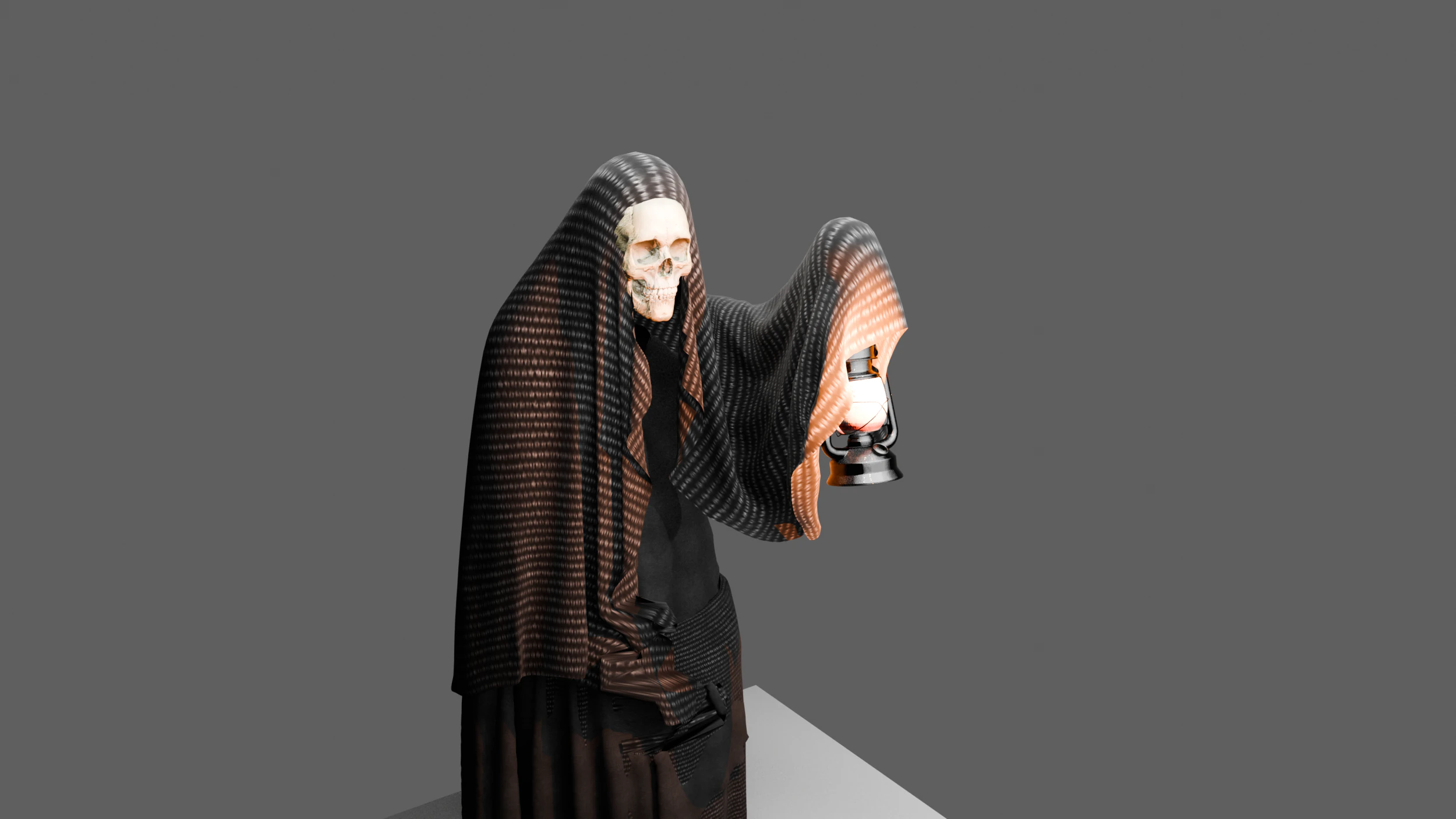 Reaper Character Rigged Animated Game Ready 3D Model .c4d .max .obj .3ds .fbx .stl .blend 