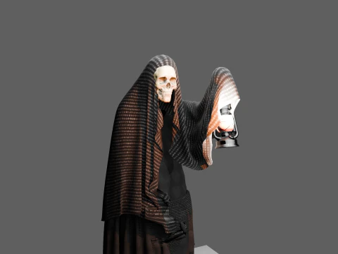 Reaper Character Rigged Animated Game Ready 3D Model