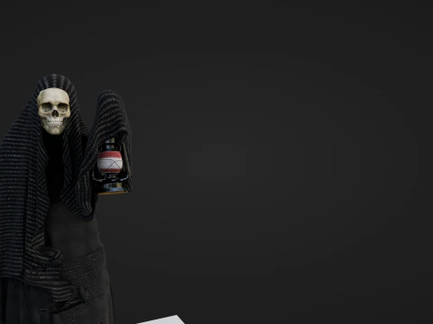 Reaper Character Rigged Animated Game Ready 3D Model