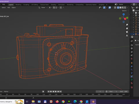 Camera 3D Model