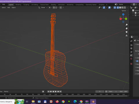 Guitare 3D Model