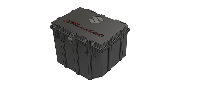 Small motorcycle trunks mounted on sets Suzuki GSF 650 Bandit 3D Print Model .c4d .max .obj .3ds .fbx .stl .blend 