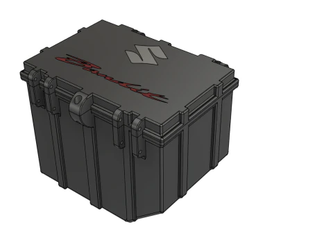 Small motorcycle trunks mounted on sets Suzuki GSF 650 Bandit 3D Print Model