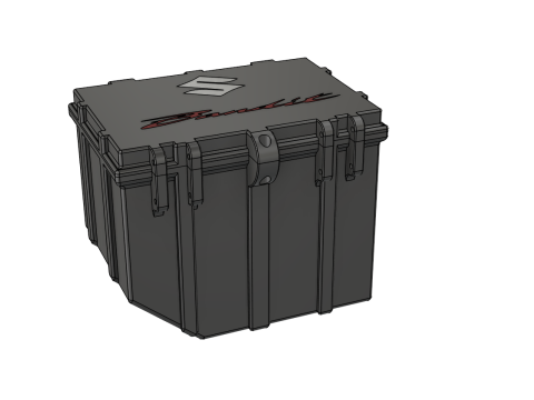 Small motorcycle trunks mounted on sets Suzuki GSF 650 Bandit 3D Print Model