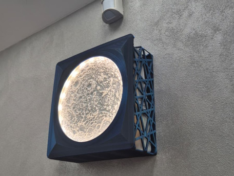 Router cover box with moon lamp 3D Принт Модель
