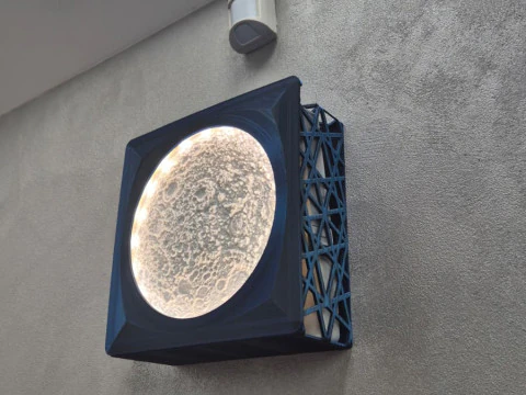 Router afdekdoos met maanlamp 3D printmodel
