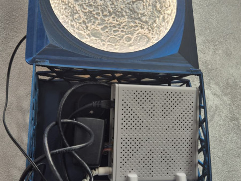 Router cover box with moon lamp 3D Принт Модель