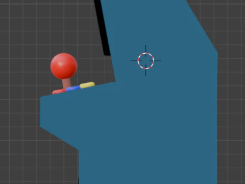 Low Poly Arcade Machine Cabinet 3D Model
