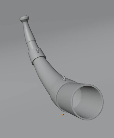 Low Poly Arcade Machine Cabinet - Cuerno de Plvora Curvado Modelo 3D Histrico Low Poly FBX OBJ 3D Model .c4d .max .obj .3ds .fbx .stl .blend 