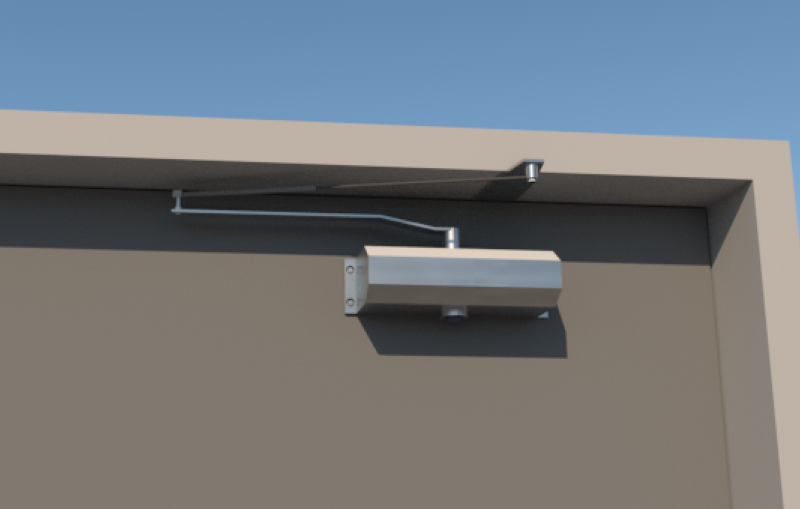 Door Stopper Door Closer Pivot Hinge Door Step SET Modelo 3D .c4d .max .obj .3ds .fbx .stl .blend
