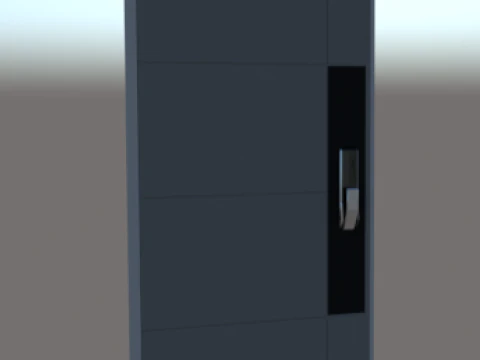 Door Stopper Door Closer Pivot Hinge Door Step SET 3D Model