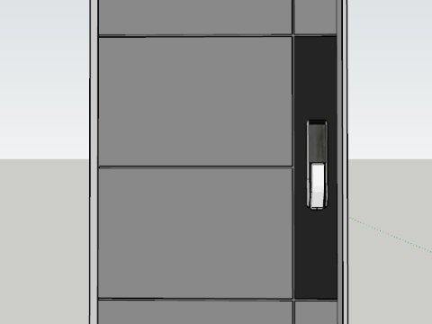 Door Stopper Door Closer Pivot Hinge Door Step SET Modelo 3D