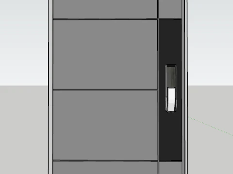 Door Stopper Door Closer Pivot Hinge Door Step SET 3D Model