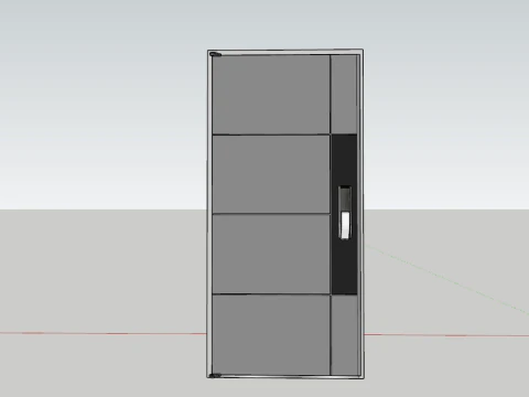 Door Stopper Door Closer Pivot Hinge Door Step SET 3D Model