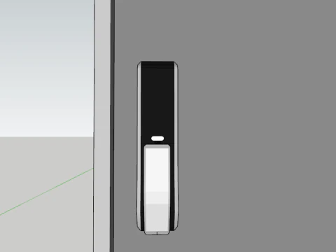 Door Stopper Door Closer Pivot Hinge Door Step SET 3D Model