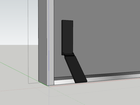 Door Stopper Door Closer Pivot Hinge Door Step SET Modelo 3D