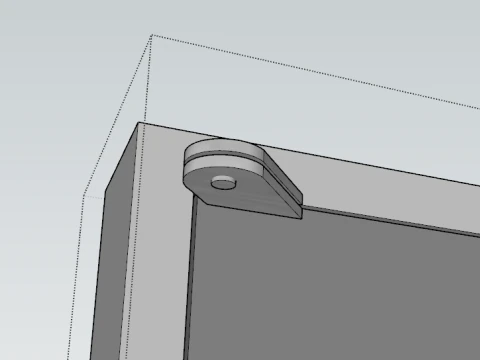 Door Stopper Door Closer Pivot Hinge Door Step SET 3D Model
