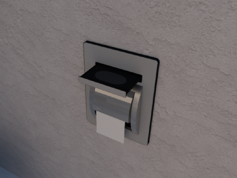 Toilet paper holder famous in Korea Modelo 3D