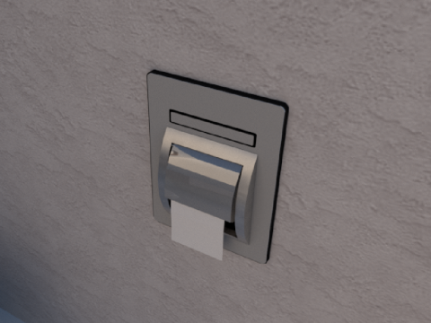 Toilet paper holder famous in Korea Modello 3D
