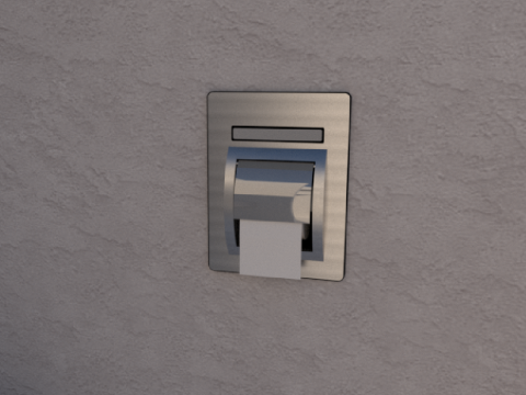 Toilet paper holder famous in Korea Modello 3D