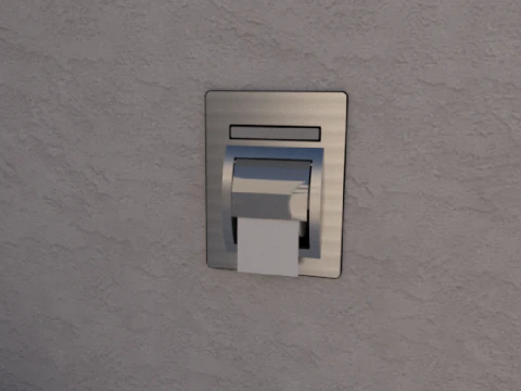 Toilet paper holder famous in Korea 3D Model