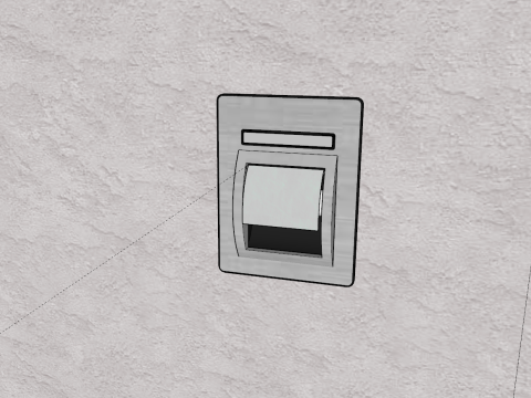Toilet paper holder famous in Korea Modello 3D