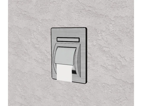 Toilet paper holder famous in Korea 3D Model