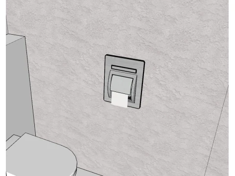 Toilet paper holder famous in Korea 3D Model