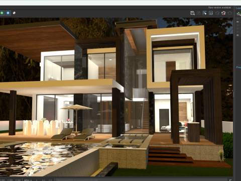 Beverly Hills High-End Villa For SketchUp Model 3D