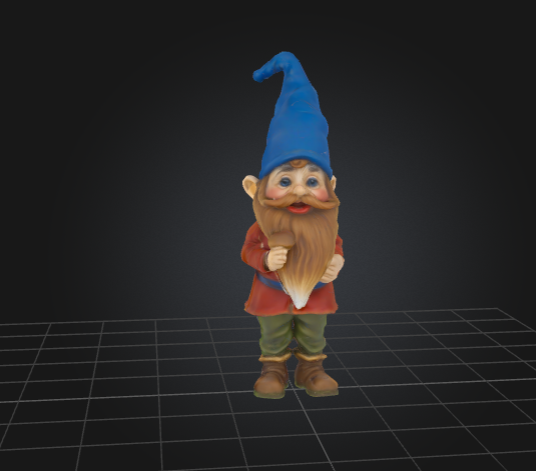 Fantasy Gnome Blue Hat Edition 3D Model .c4d .max .obj .3ds .fbx .stl .blend